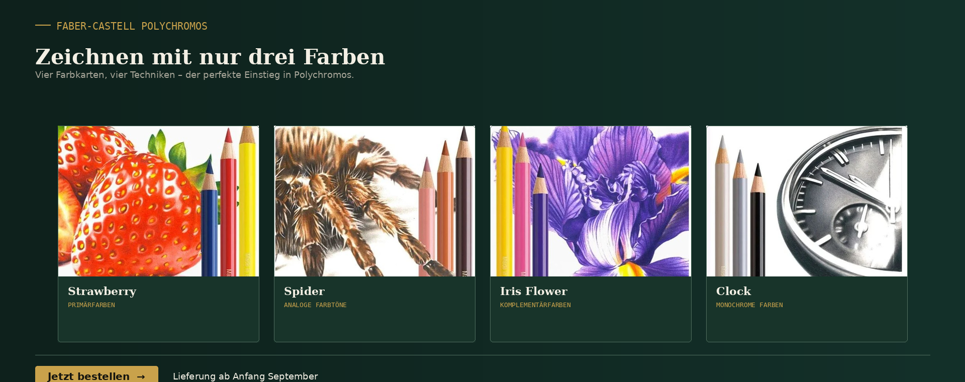 Polychromos 3er Karten