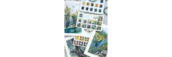 Aquarellfarben