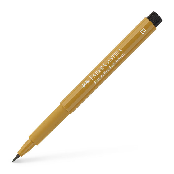 Tuschestift Pitt Artist Pen Brush 1-3 mm - grüngold