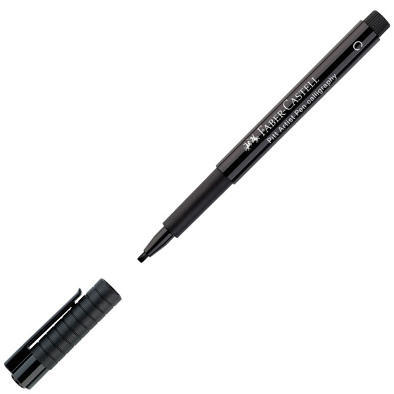 Tuschestift PITT® Artist Pen Calligraphy Farbe 199 - schwarz
