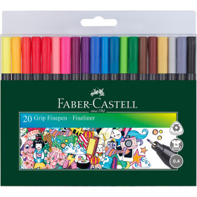 Fineliner FINEPEN Grip Black Edition 0,4 mm - 20er...