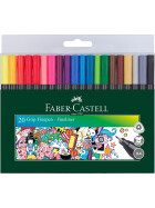 Fineliner FINEPEN Grip Black Edition 0,4 mm - 20er Kartonetui