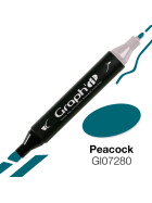 GRAPHIT Marker mit Rund- / Keilspitze Alkohol-basiert, Farbe: Peacock (7280)
