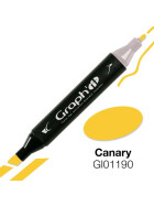 GRAPHIT Marker mit Rund- / Keilspitze Alkohol-basiert, Farbe: Canary (1190)