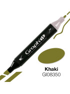 GRAPHIT Marker mit Rund- / Keilspitze Alkohol-basiert, Farbe: Khaki (8350)