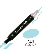 GRAPHIT Marker mit Rund- / Keilspitze Alkohol-basiert, Farbe: Atoll 7135