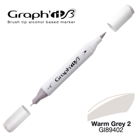 Layoutmarker GRAPHIT Sketch Brush & extra fine  9402 - Warm Grey 2