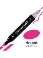 GRAPHIT Marker mit Rund- / Keilspitze Alkohol-basiert, Farbe: Hot Pink (5150)