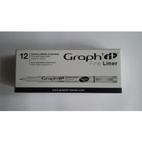 GRAPH`IT Brush liner - Medium grey Pigmentliner Brush