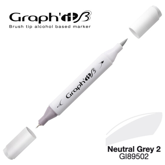 GRAPHIT Marker Brush & Extra Fine - Neutral Grey 2 (9502)