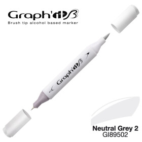 GRAPHIT Marker Brush & Extra Fine - Neutral Grey 2...