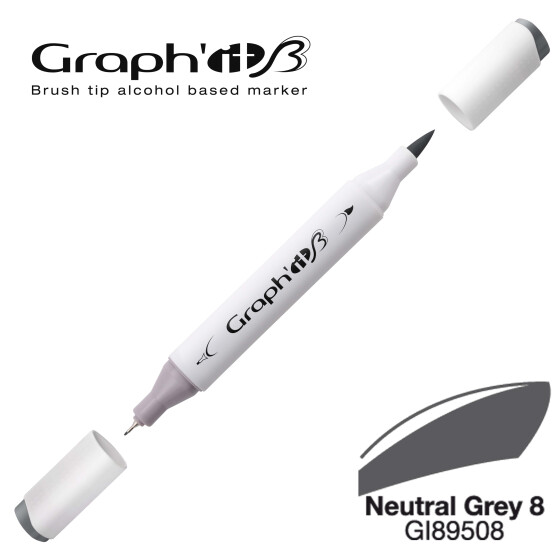 Layoutmarker GRAPHIT Sketch Brush & extra fine  9508 - Neutral Grey 8
