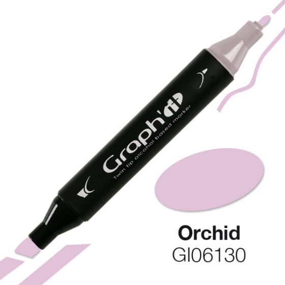 GRAPHIT Marker mit Rund- / Keilspitze Alkohol-basiert, Farbe: Orchid (6130)