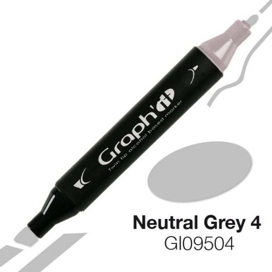GRAPHIT Marker mit Rund- / Keilspitze Alkohol-basiert, Farbe: Neutral Grey 9505