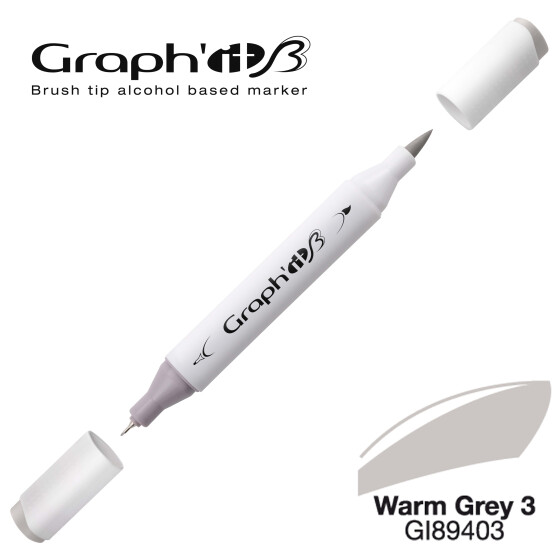 Layoutmarker GRAPHIT Sketch Brush & extra fine  9403 - Warm Grey 3