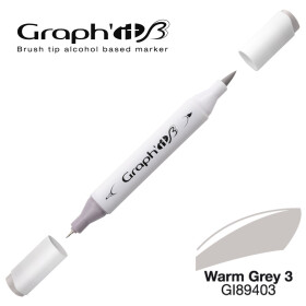 GRAPHIT Marker Brush & Extra Fine - Warm Grey 3 (9403)