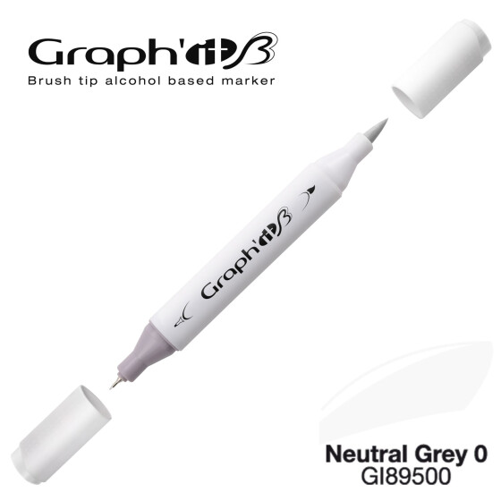 GRAPHIT Marker Brush & Extra Fine - Neutral Grey 0 (9500)