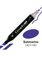 GRAPHIT Marker mit Rund- / Keilspitze Alkohol-basiert, Farbe: Submarine 7190