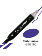 GRAPHIT Marker mit Rund- / Keilspitze Alkohol-basiert, Farbe: Submarine (7190)