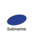 GRAPHIT Marker mit Rund- / Keilspitze Alkohol-basiert, Farbe: Submarine 7190