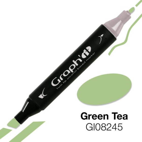 GRAPHIT Marker mit Rund- / Keilspitze Alkohol-basiert, Farbe: Green tea (8245)