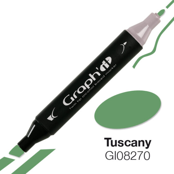 GRAPHIT Marker mit Rund- / Keilspitze Alkohol-basiert, Farbe: Tuscany (8270)