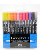 GRAPHO Pinselmarker 24er Set
