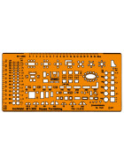 Möblierungsschablone Architekt Maßstab 1:200
