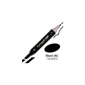 GRAPHIT Marker mit Rund- / Keilspitze Alkohol-basiert, 3er Set - Black & White
