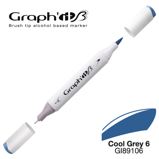 Layoutmarker GRAPHIT Sketch Brush & extra fine  9106 - Cool Grey 6