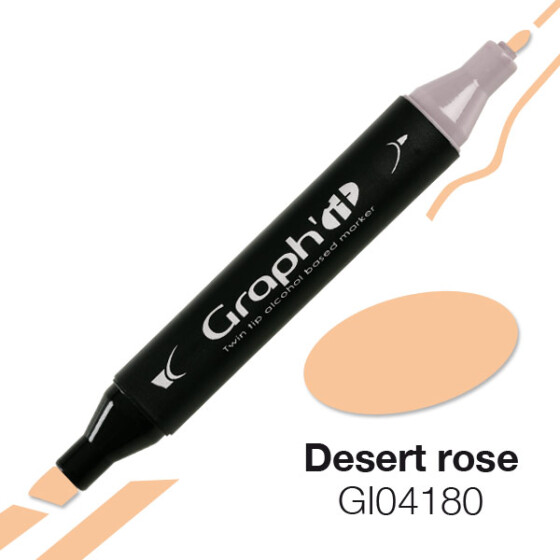 GRAPHIT Marker mit Rund- / Keilspitze Alkohol-basiert, Farbe: Desert Rose (4180)