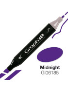 GRAPHIT Marker mit Rund- / Keilspitze Alkohol-basiert, Farbe: Midnight 6185