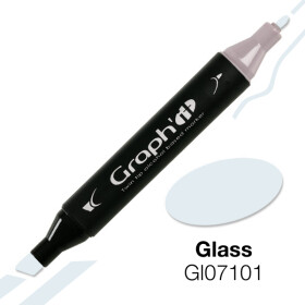 GRAPHIT Marker mit Rund- / Keilspitze Alkohol-basiert, Farbe: Glass (7101)