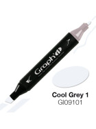 GRAPHIT Marker mit Rund- / Keilspitze Alkohol-basiert, Farbe: Cool Grey 1 (9101)