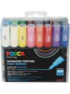 Marker POSCA PC-1MC extra-fein konische Spitze 0,7 mm - 16er Set sortiert