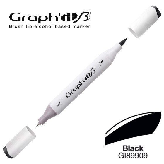 Layoutmarker GRAPHIT Sketch Brush & extra fine  9909 - Black