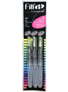 FILL IT -Wasserpinsel 5ml, 3er Set Fine, Medium, Large