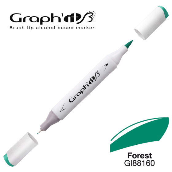 Layoutmarker GRAPHIT Sketch Brush & extra fine  8160 - Forest