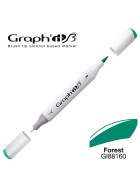 Layoutmarker Brush & extra fine GRAPHIT 8160 - Forest