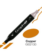 GRAPHIT Marker mit Rund- / Keilspitze Alkohol-basiert, Farbe: Copper (2130)