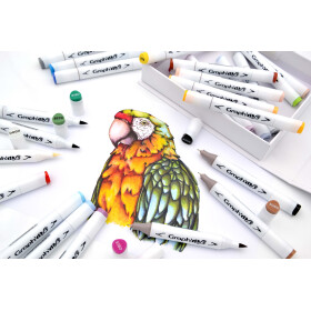 GRAPHIT Marker Brush & Extra Fine 24er Set - Essential