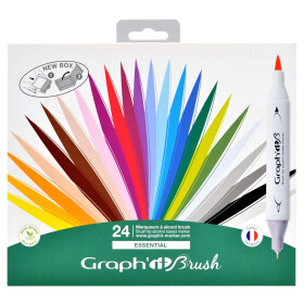 GRAPHIT Marker Brush & Extra Fine 24er Set - Essential