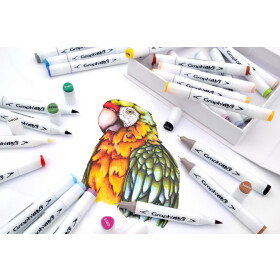 GRAPHIT Marker Brush & Extra Fine 24er Set - Essential
