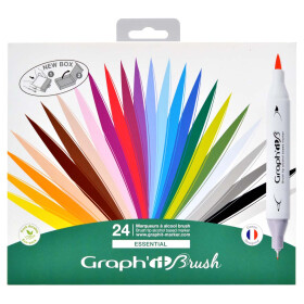 Layoutmarker Brush & extra fine GRAPHIT 24er Set - Essential