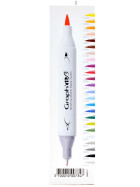 GRAPHIT Marker Brush & Extra Fine 24er Set - Essential