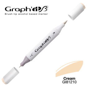 GRAPHIT Marker Brush & Extra Fine - Cream (1210)
