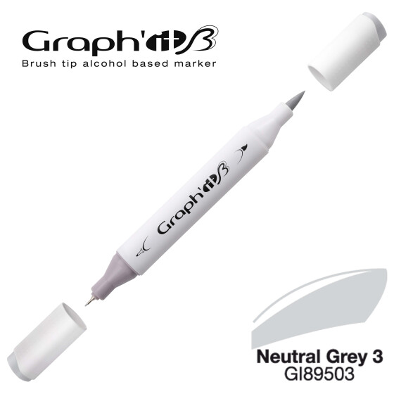 Layoutmarker GRAPHIT Sketch Brush & extra fine  9503 - Neutral Grey 3