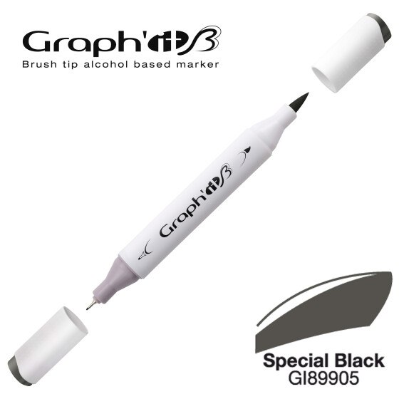 Layoutmarker GRAPHIT Sketch Brush & extra fine  9905 - Special Black