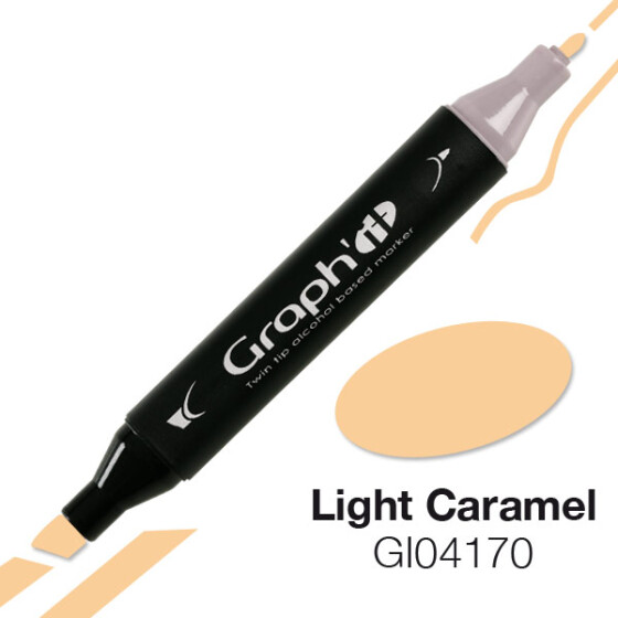 GRAPHIT Marker mit Rund- / Keilspitze Alkohol-basiert, Farbe: Light Carame (4170)