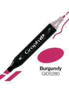 GRAPHIT Marker mit Rund- / Keilspitze Alkohol-basiert, Farbe: Burgundy (5280)